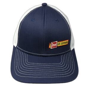 Tires Les Schwab Snapback Trucker Hat Blue One Size Adjustable Mesh Back Hiphic